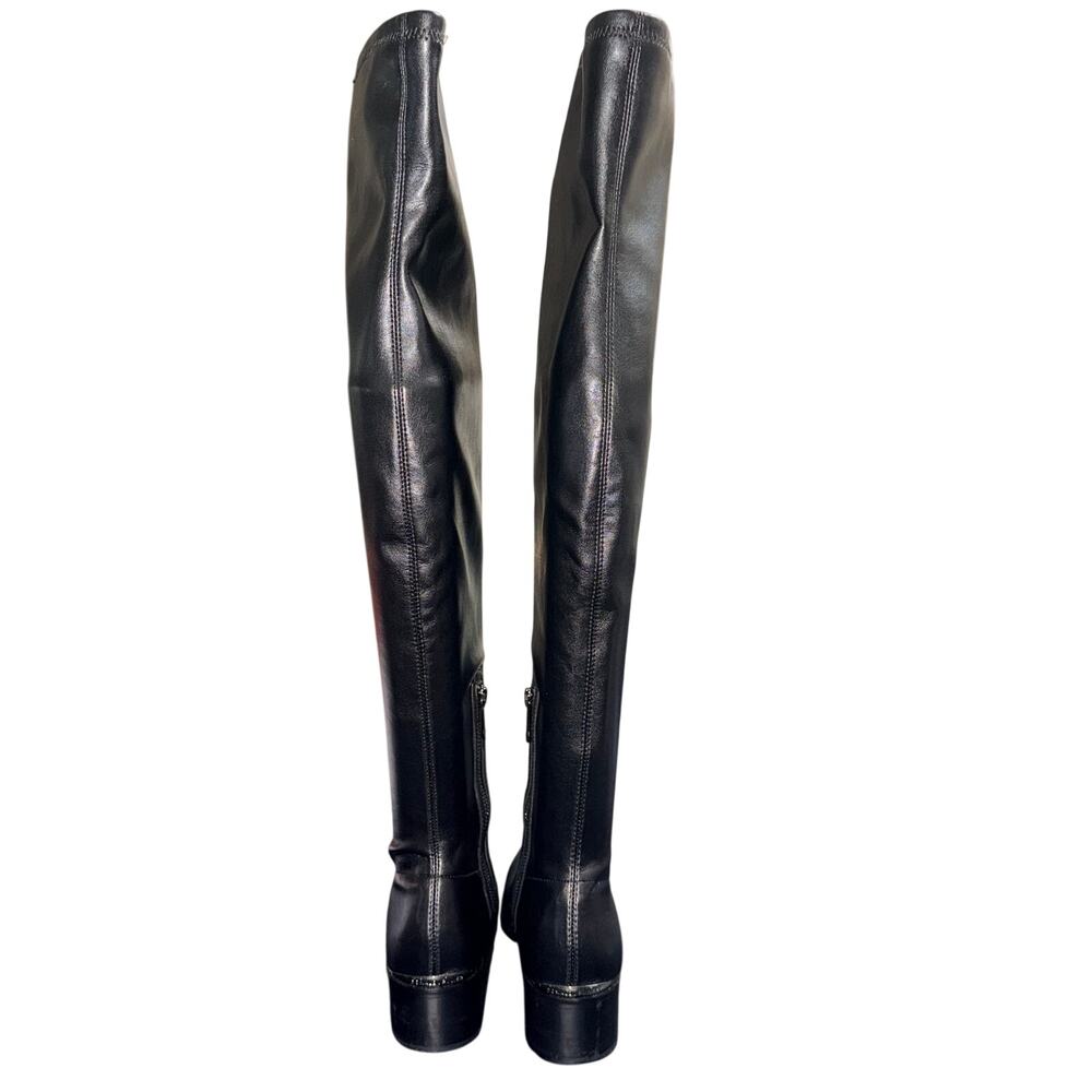 Donald J Pliner DAYLE Women’s 6.5M Black Leather Knee High Boots Pointed Toe - Picture 6 of 16